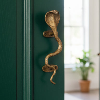 Brass Snake Cobra Door Handle Cabinet Pull Bronze Antique