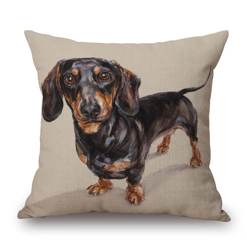 Cushion Cover Dachshund Sausage Dog - Dog Lover Gift