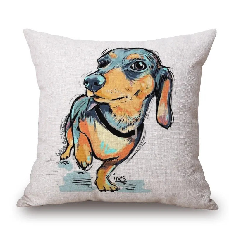 Cushion Cover Dachshund Sausage Dog - Dog Lover Gift