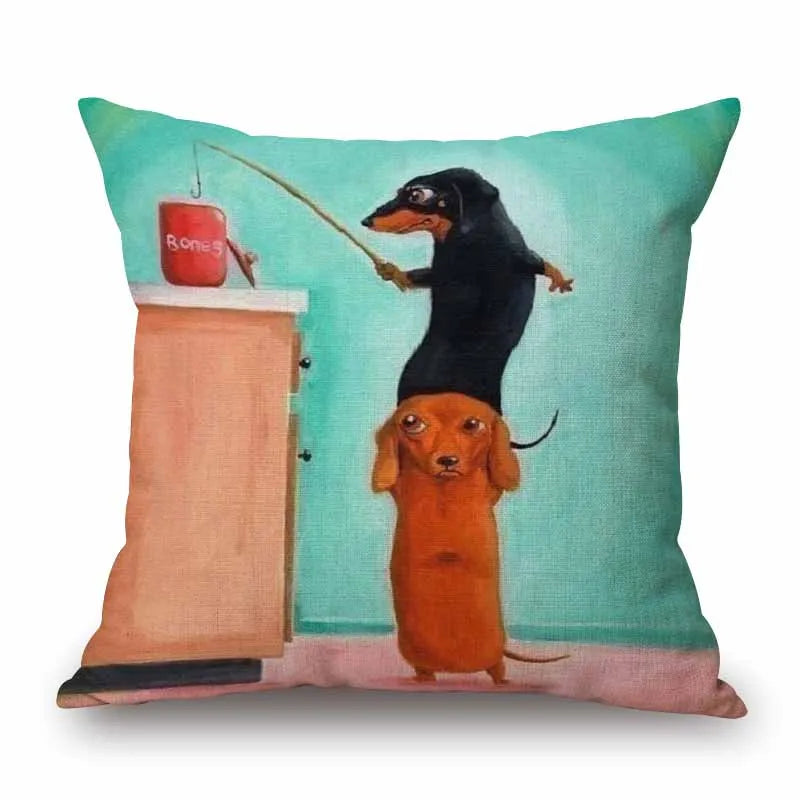 Cushion Cover Dachshund Sausage Dog - Dog Lover Gift