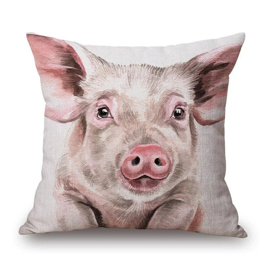 Cushion Cover Pig Harry Country Farmhouse
