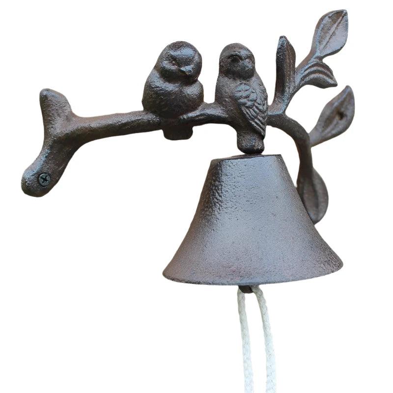 Door Bell Birds Two Cottage Cast Iron