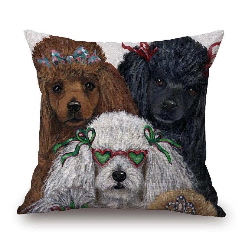 Poodle Lovers Cushion Covers 45cm | Dog Portraits & Gifts for Poodle Lovers