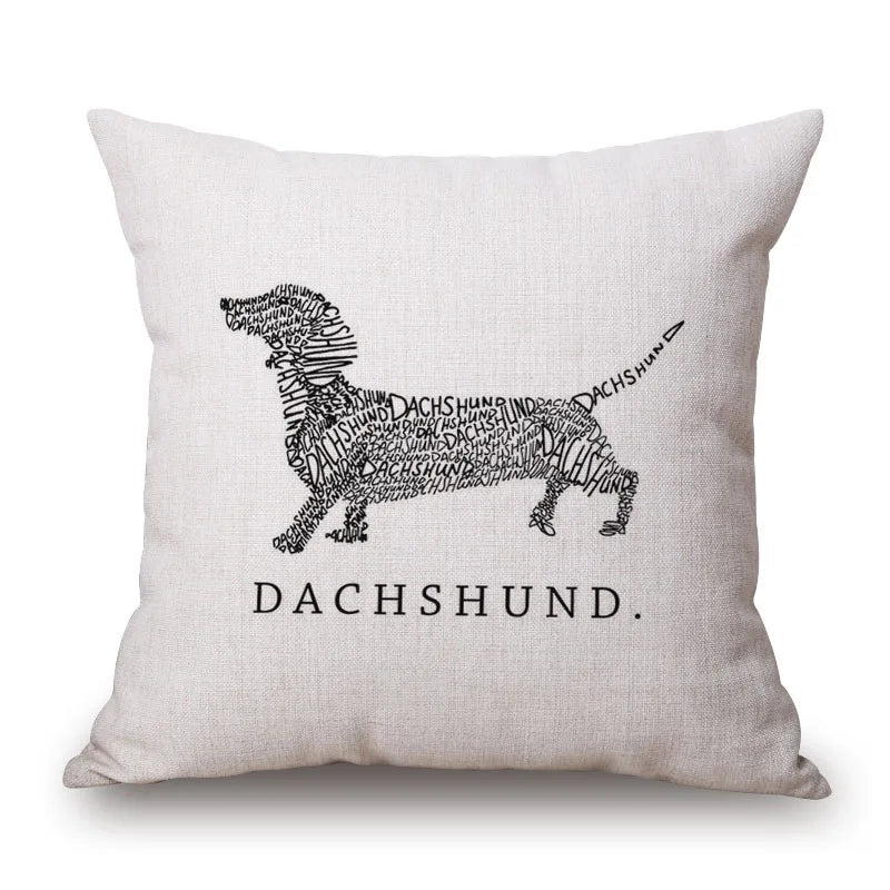 Cushion Cover Dachshund Sausage Dog - Dog Lover Gift