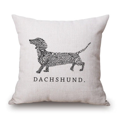 Cushion Cover Dachshund Sausage Dog - Dog Lover Gift