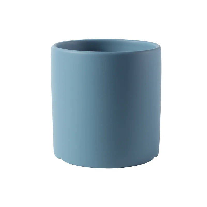 Colourful Ceramic Planter Pot with Drainage Hole | Matte Finish Indoor Succulent Pot | No Tray