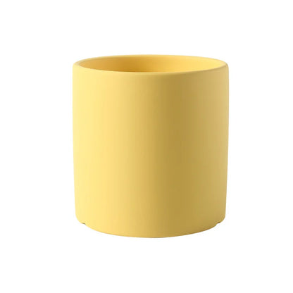Colourful Ceramic Planter Pot with Drainage Hole | Matte Finish Indoor Succulent Pot | No Tray