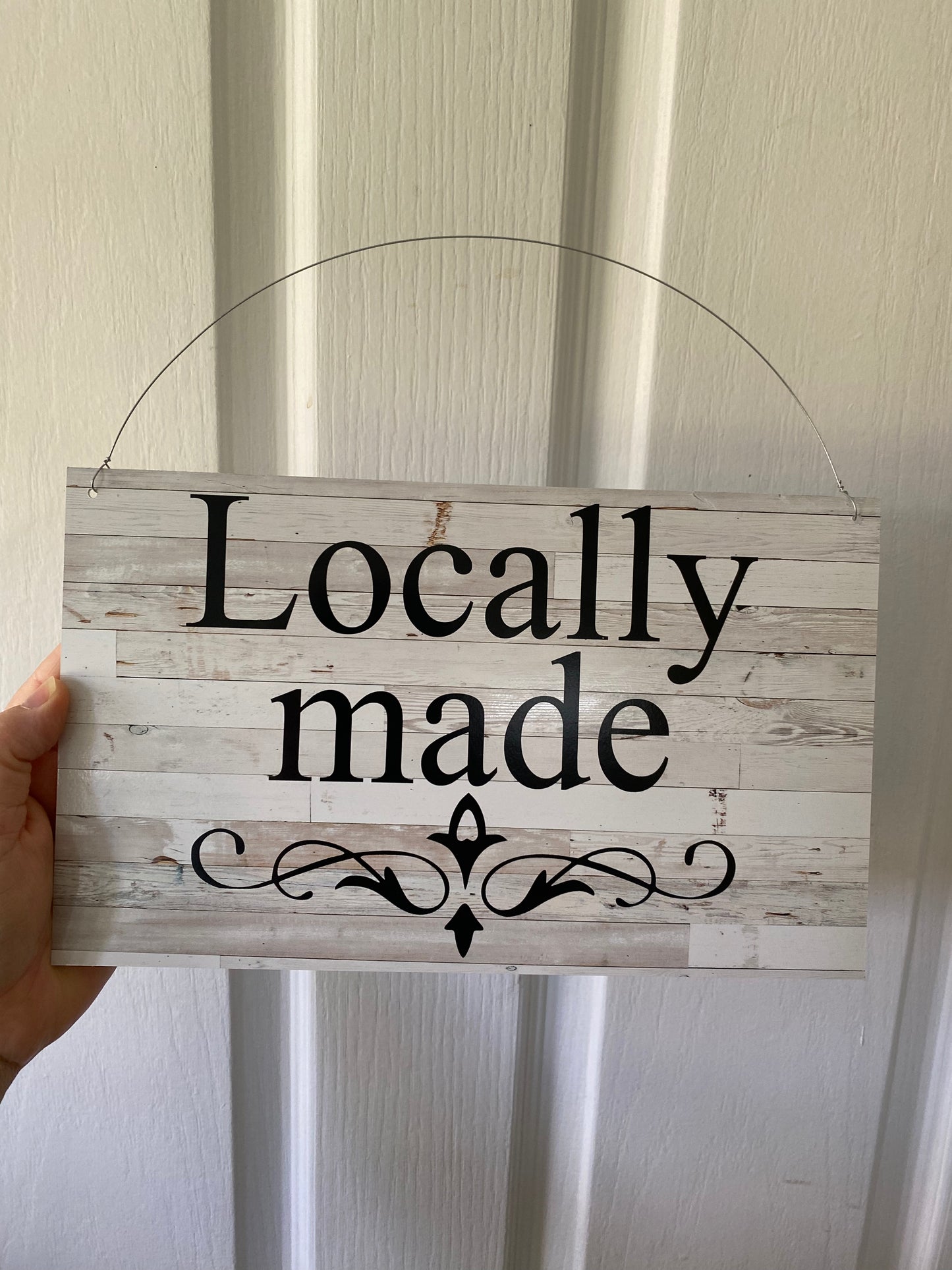 Custom White Wash Scroll Sign - Personalised Large Format Signage - Australian Made