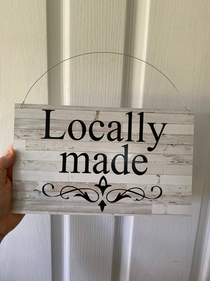 Custom White Wash Scroll Sign - Personalised Large Format Signage - Australian Made
