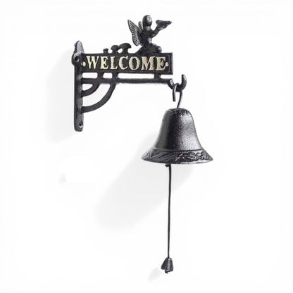 Doorbell Fairy Mushroom Cast Iron Welcome - Cottagecore 53cm