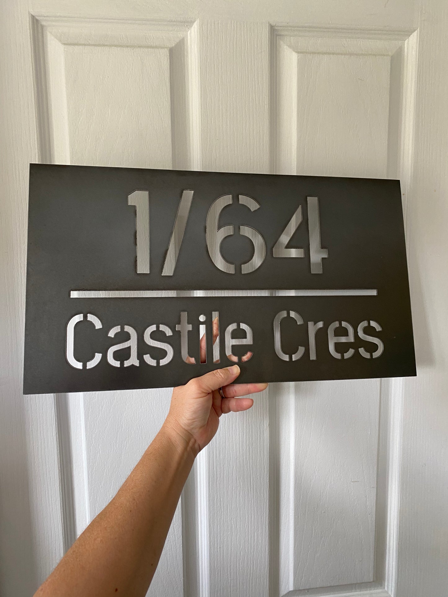 Custom Residence Property Address Sign - Personalised Rusty Metal Steel Sign - Australian Made