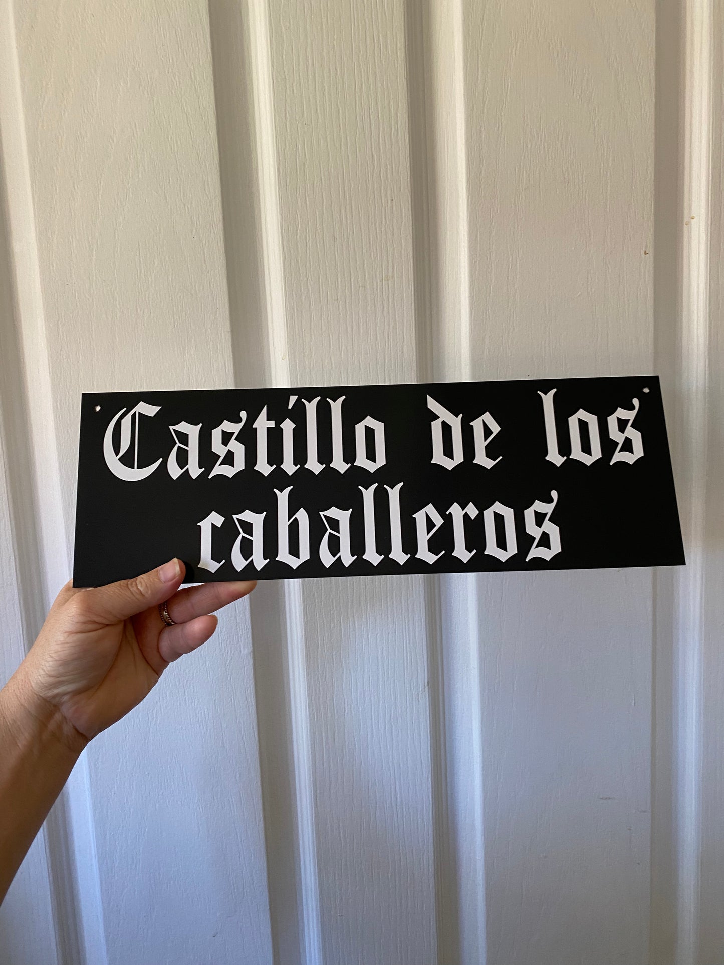 Custom Black White Outdoor Sign - Personalised Signage - Australian Made