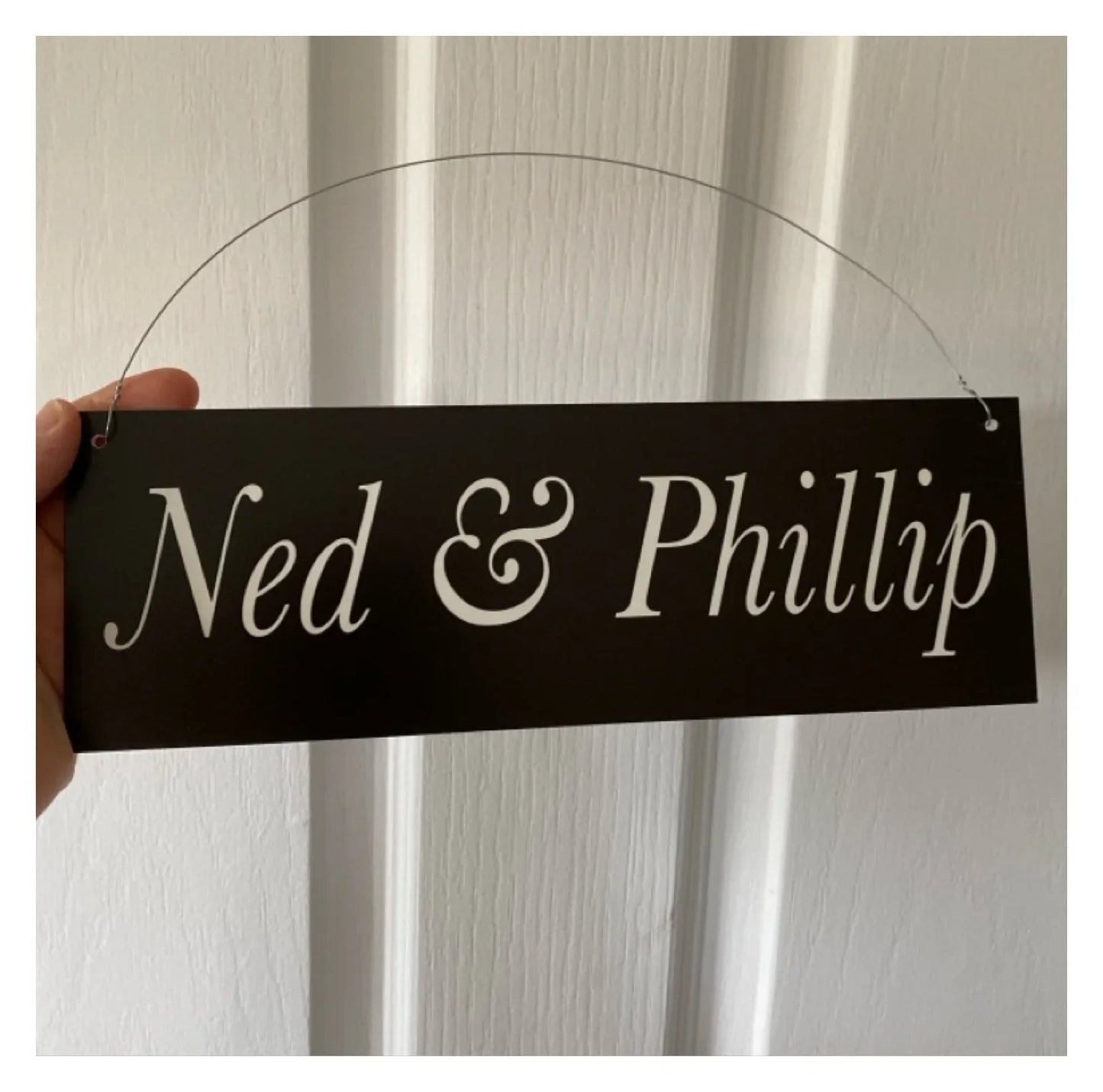 Black White Custom Personalised Outdoor Sign