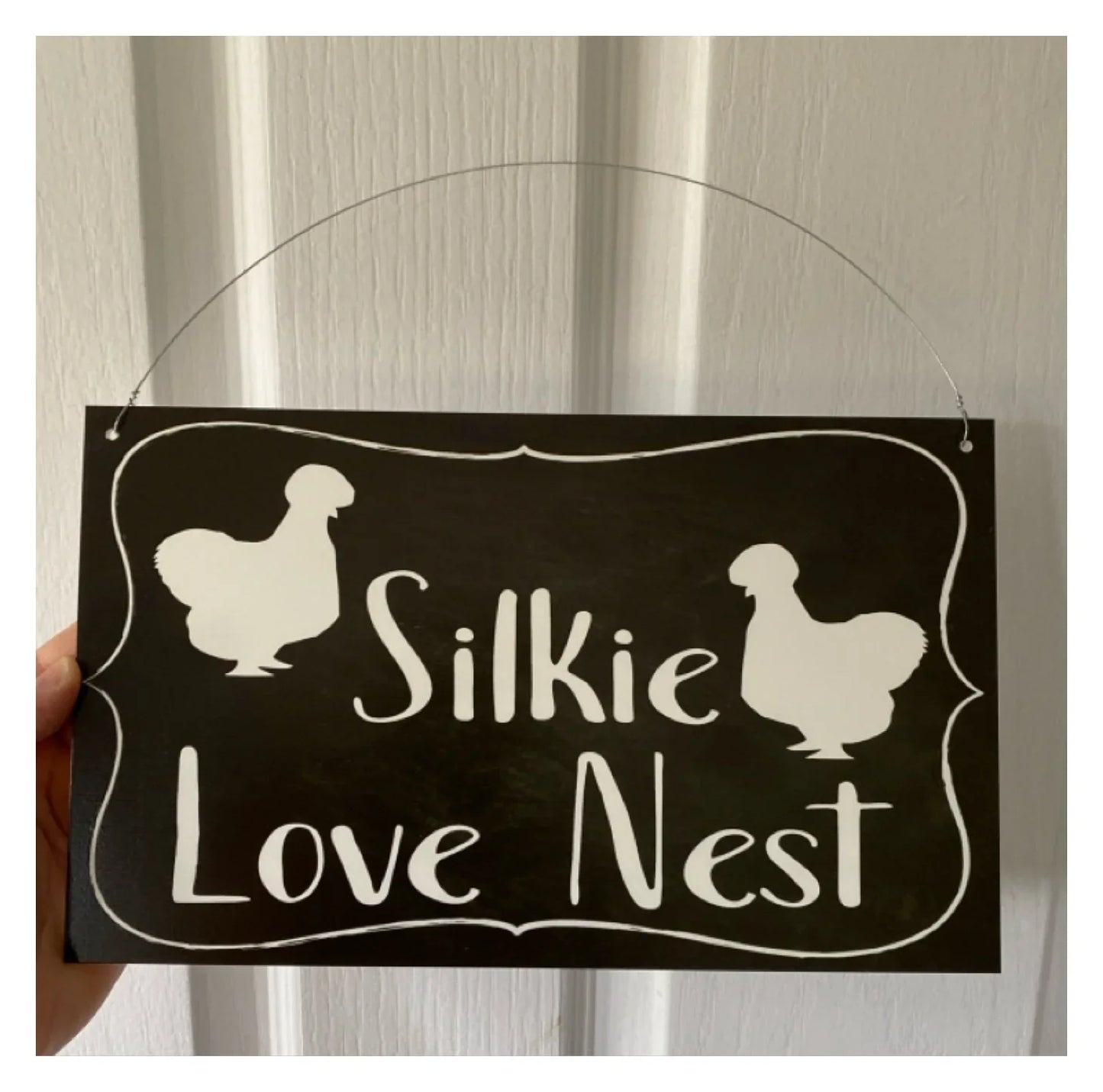 Silkie Chicken Hen Custom Sign