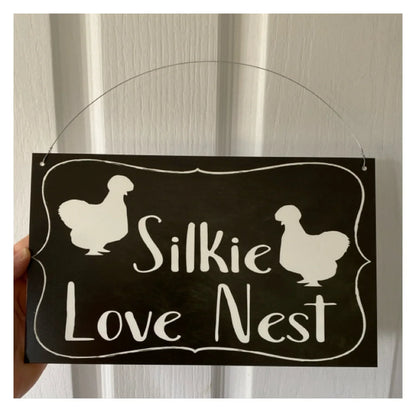 Silkie Chicken Hen Custom Sign