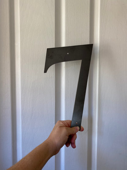 Rusty Metal House Numbers | Cor10 Steel Letterbox Street Address Sign Aussie Made