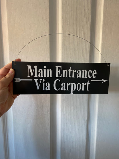 Custom Arrow Sign - Directional Parking Welcome Aussie Made