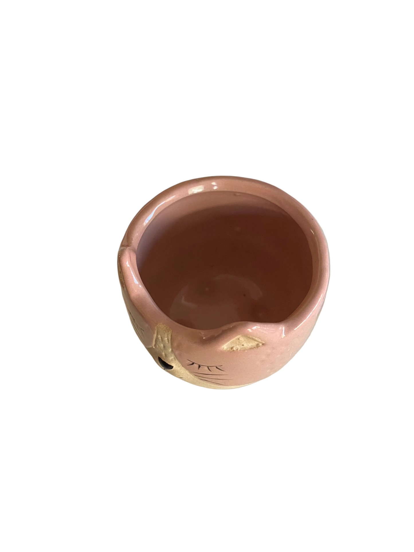 Pink Cat Kitty Planter Pot | Ceramic Plant Pot 7x4.5cm