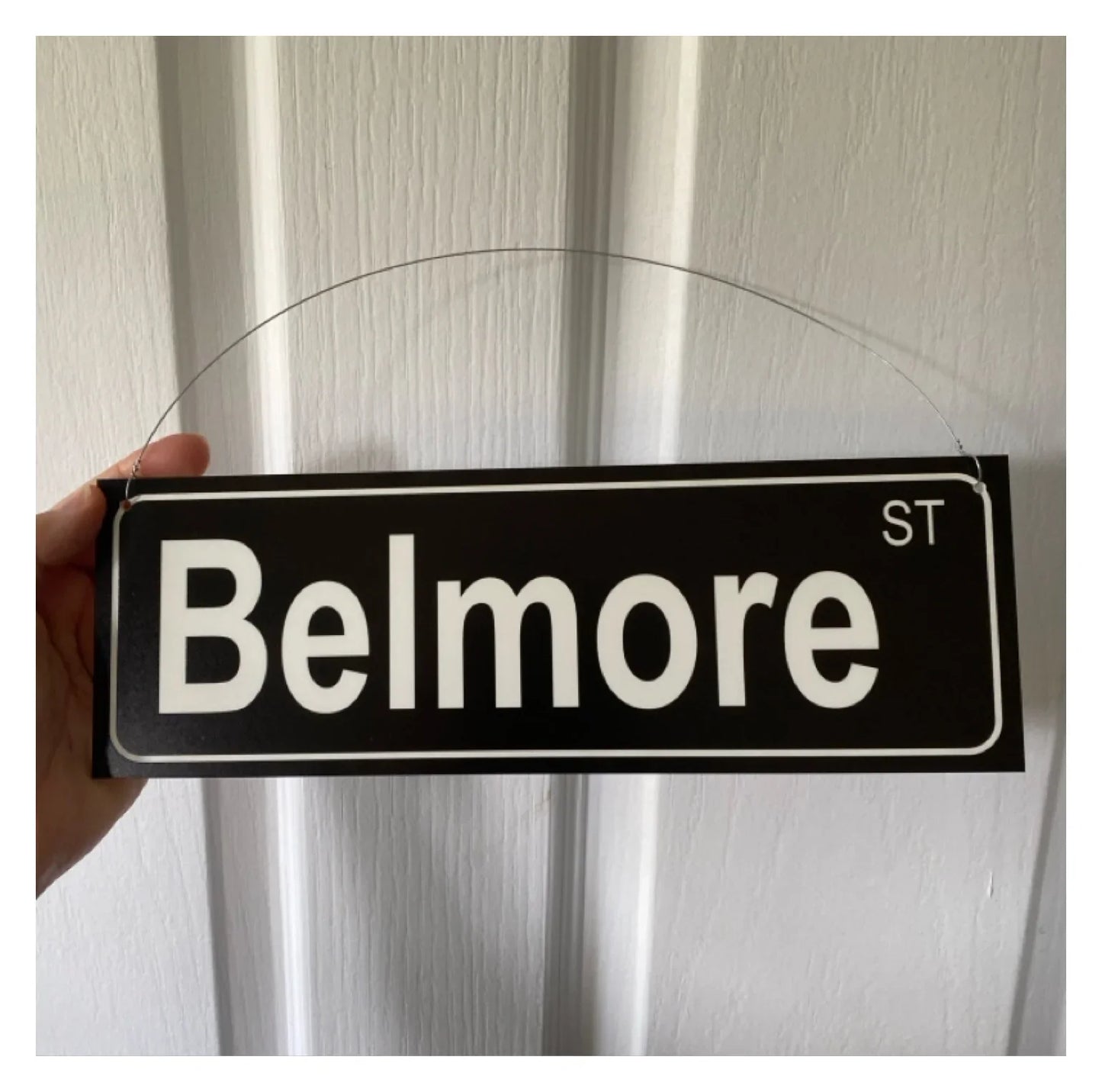 Street Black Custom Personalised Sign