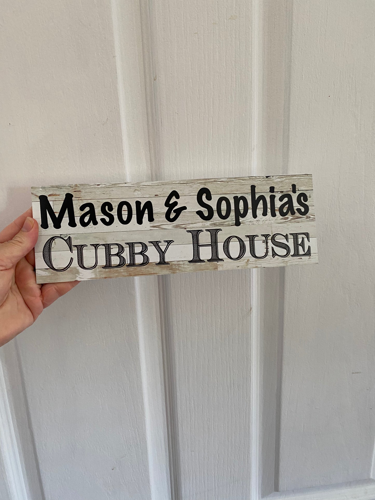 Custom Cubby House Sign - Personalised Kids Name Signage - Australian Made
