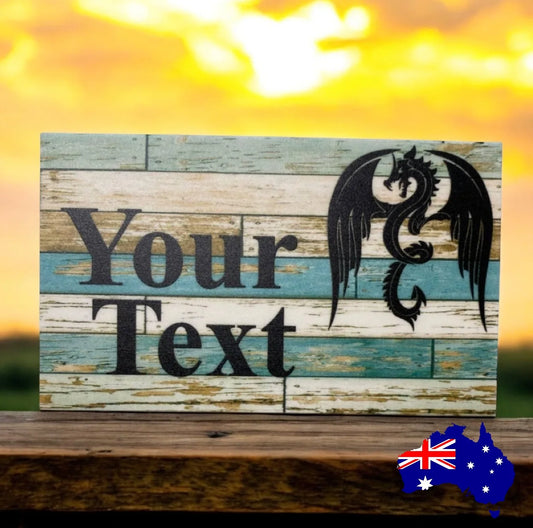 Dragon Magic Mystical Custom Personalised Sign