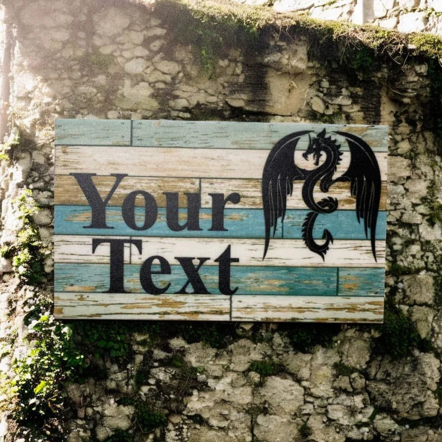 Dragon Magic Mystical Custom Personalised Sign