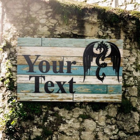 Dragon Magic Mystical Custom Personalised Sign