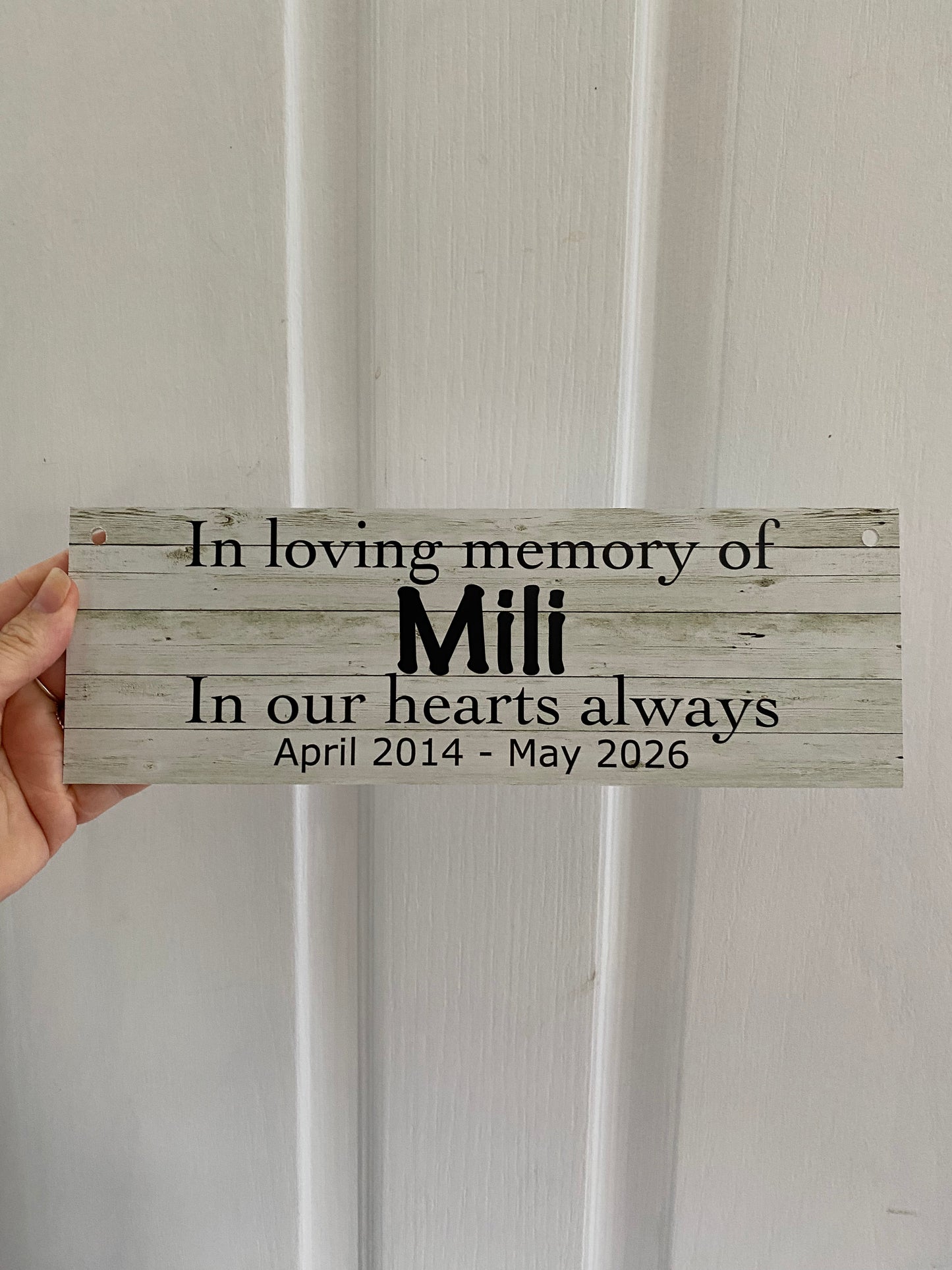 Custom Pet RIP Memorial Dog Cat Sign Timber Finish Aussie Made