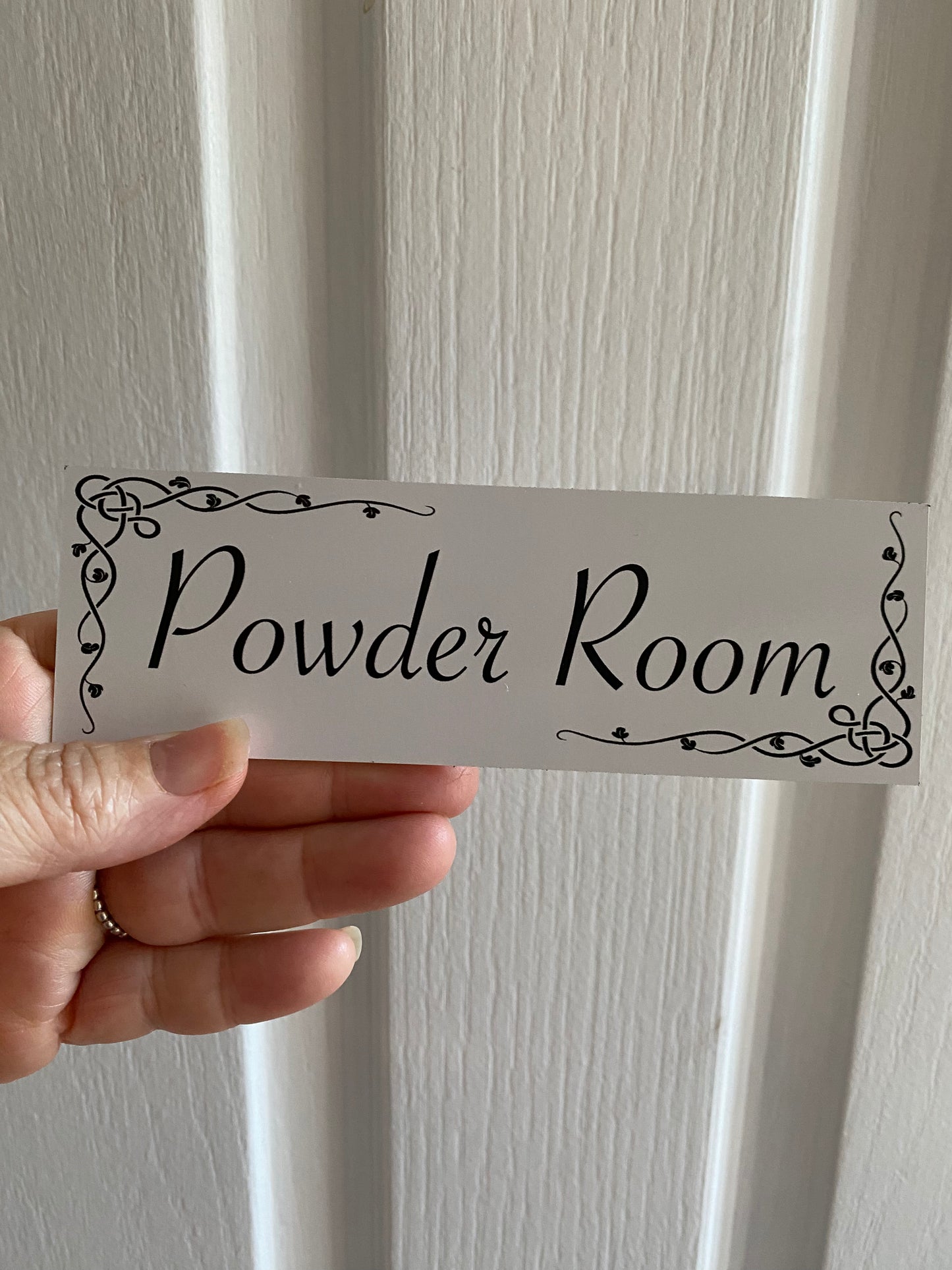 Custom Personalised Vintage Door Room Sign Toilet Laundry Bathroom