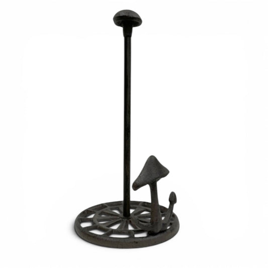 Mushroom Paper Towel Holder | Cast Iron Kitchen Decor