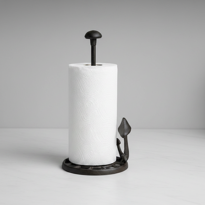 Mushroom Paper Towel Holder | Cast Iron Kitchen Decor