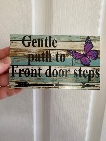 Custom Butterfly Garden Sign - Personalised Garden Signage - Australian Made