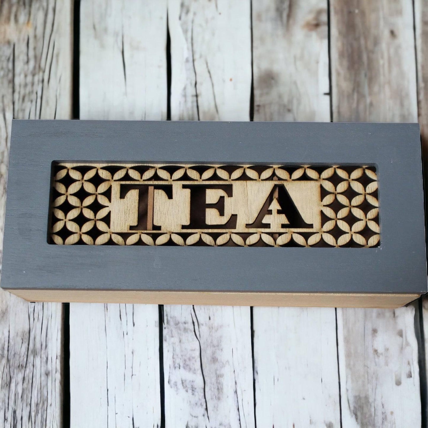 Tea Box Vintage Blue - The Renmy Store Homewares & Gifts 