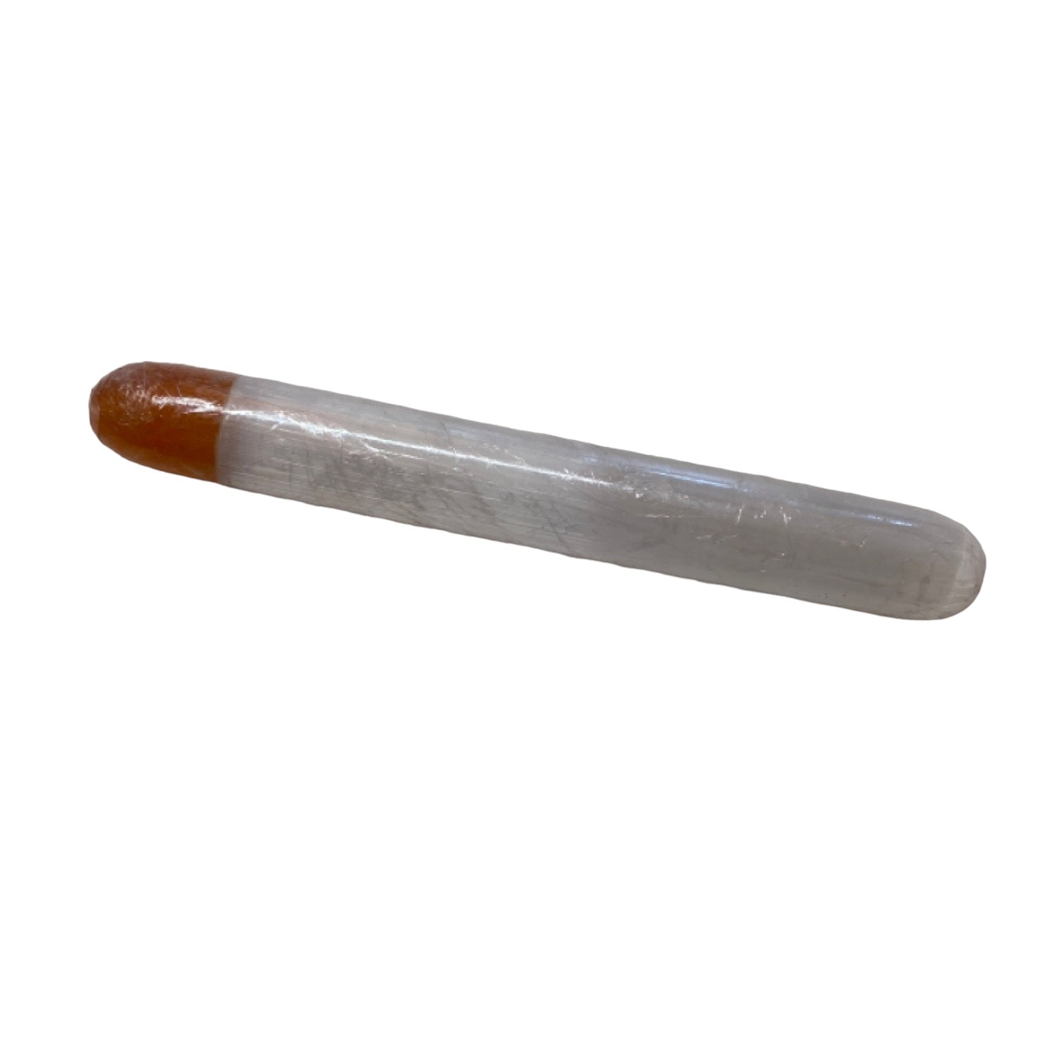 Wand Crystal Selenite Round White Orange - The Renmy Store Homewares & Gifts 