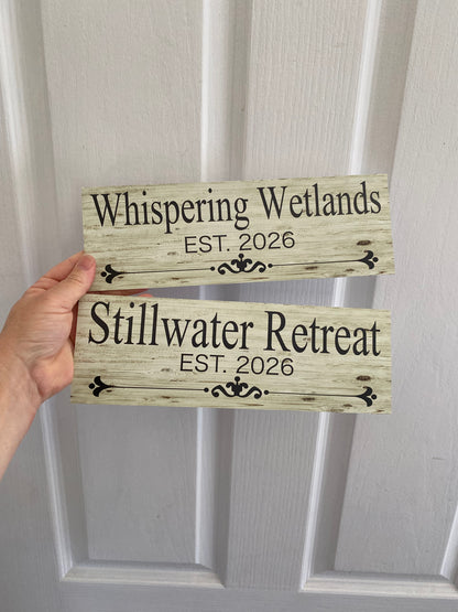 Custom Residence Sign - Personalised House Surname Name Signage - Australian Made