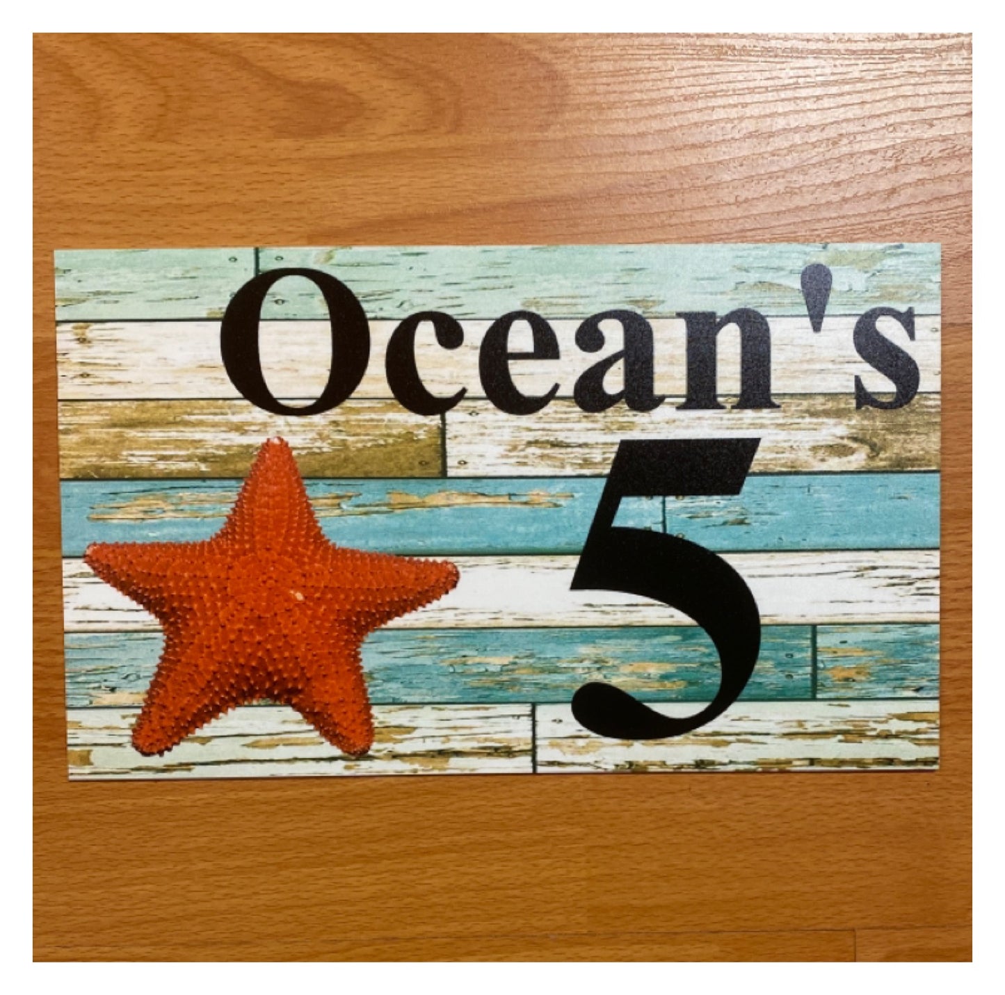 Starfish Beach House Custom Personalised Sign - The Renmy Store Homewares & Gifts 