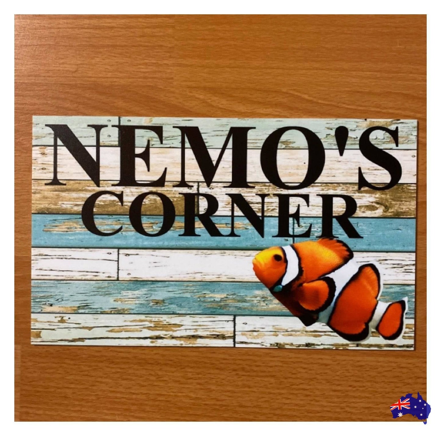 Clownfish Fish Beach Custom Personalised Sign - The Renmy Store Homewares & Gifts 