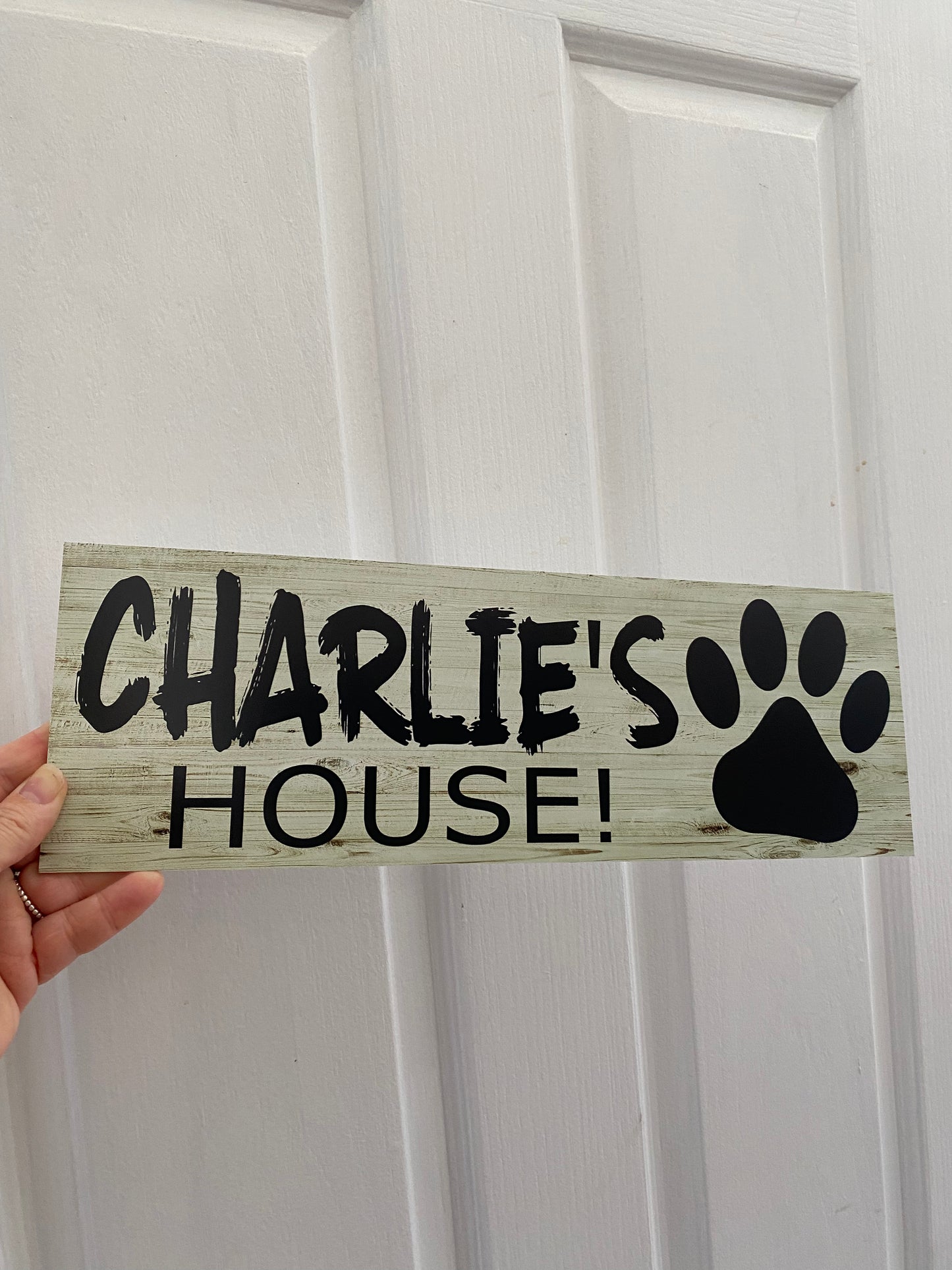Custom Dog Kennel Sign - Personalised Pet Name Signage - Australian Made