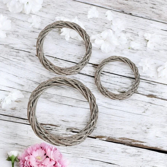 Rattan Garland Ring DIY Wicker 20cm 25cm 30cm