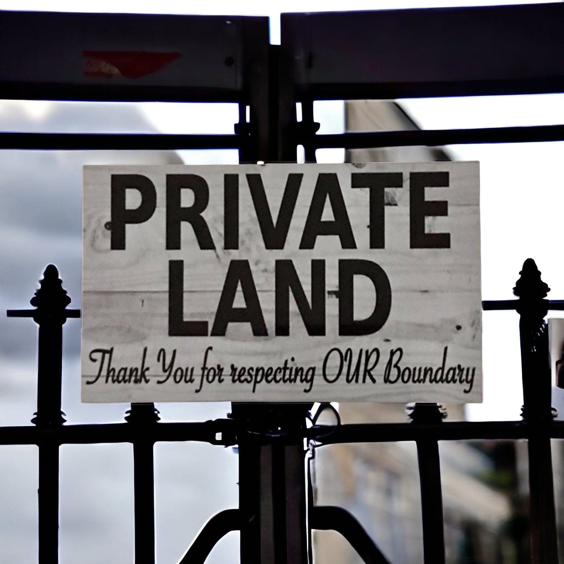 Private Land Property Sign - The Renmy Store Homewares & Gifts 