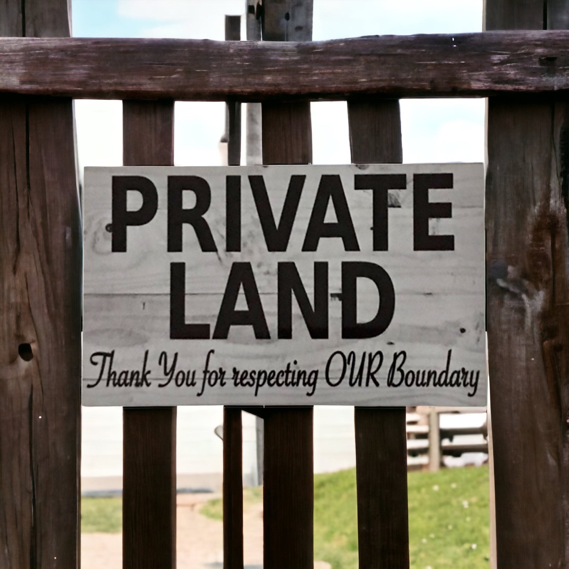 Private Land Property Sign - The Renmy Store Homewares & Gifts 