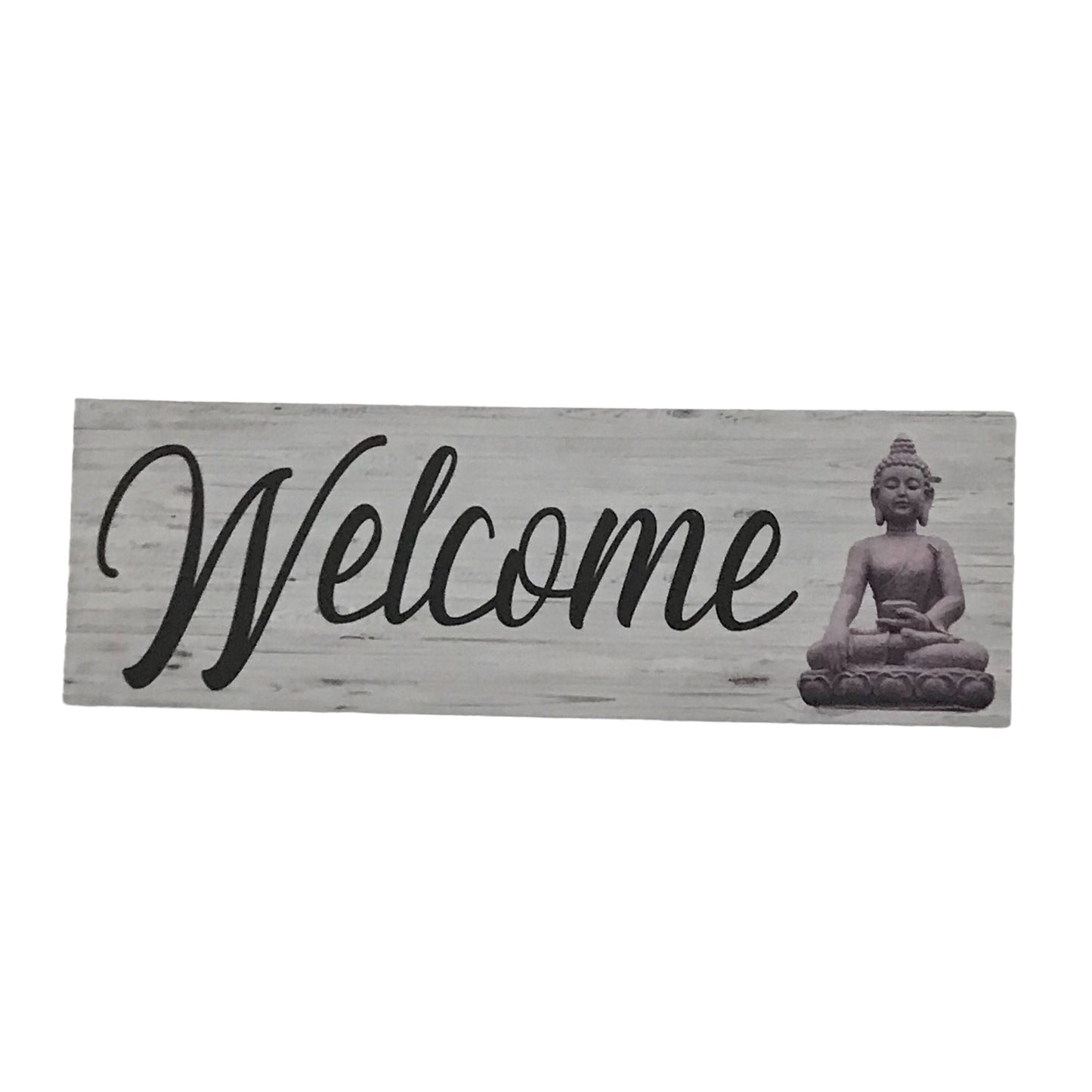 Welcome Buddha Thai Tropical Zen Sign
