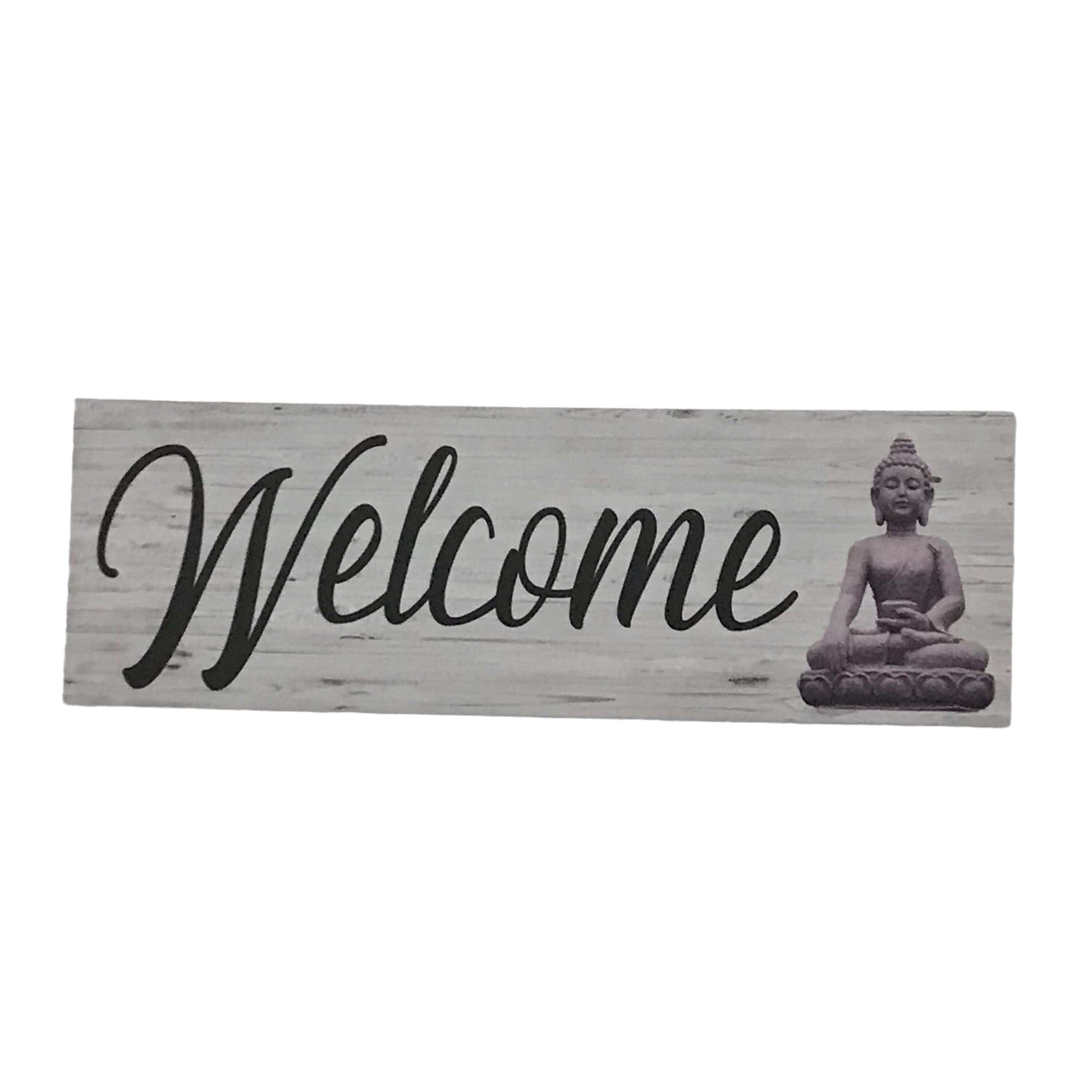 Welcome Buddha Thai Tropical Zen Sign - The Renmy Store Homewares & Gifts 