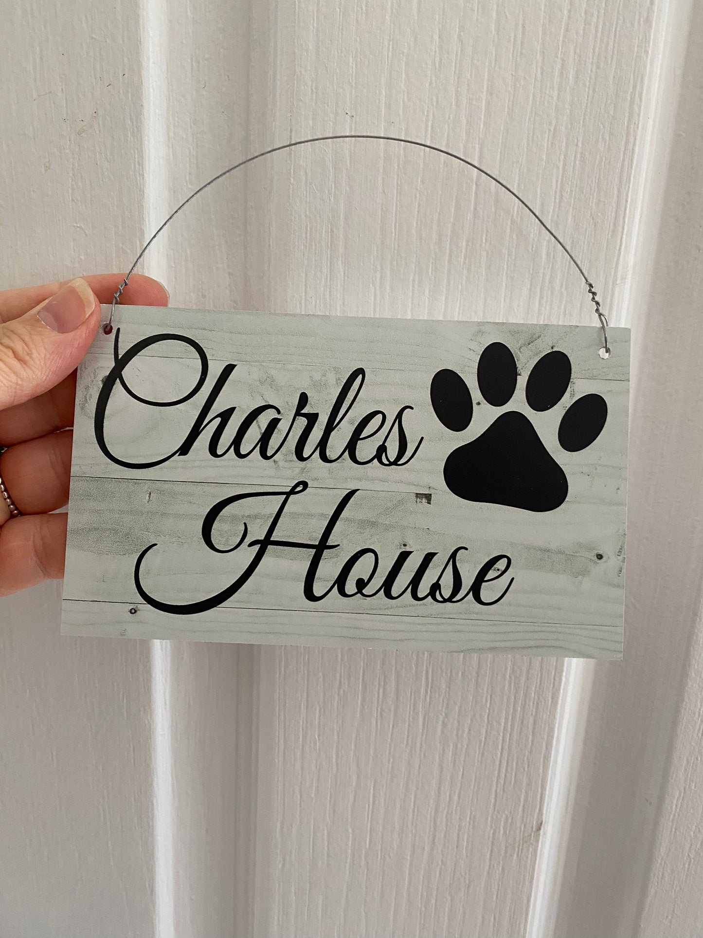 Dog Cat Paw Sign - Personalised - Australian Made