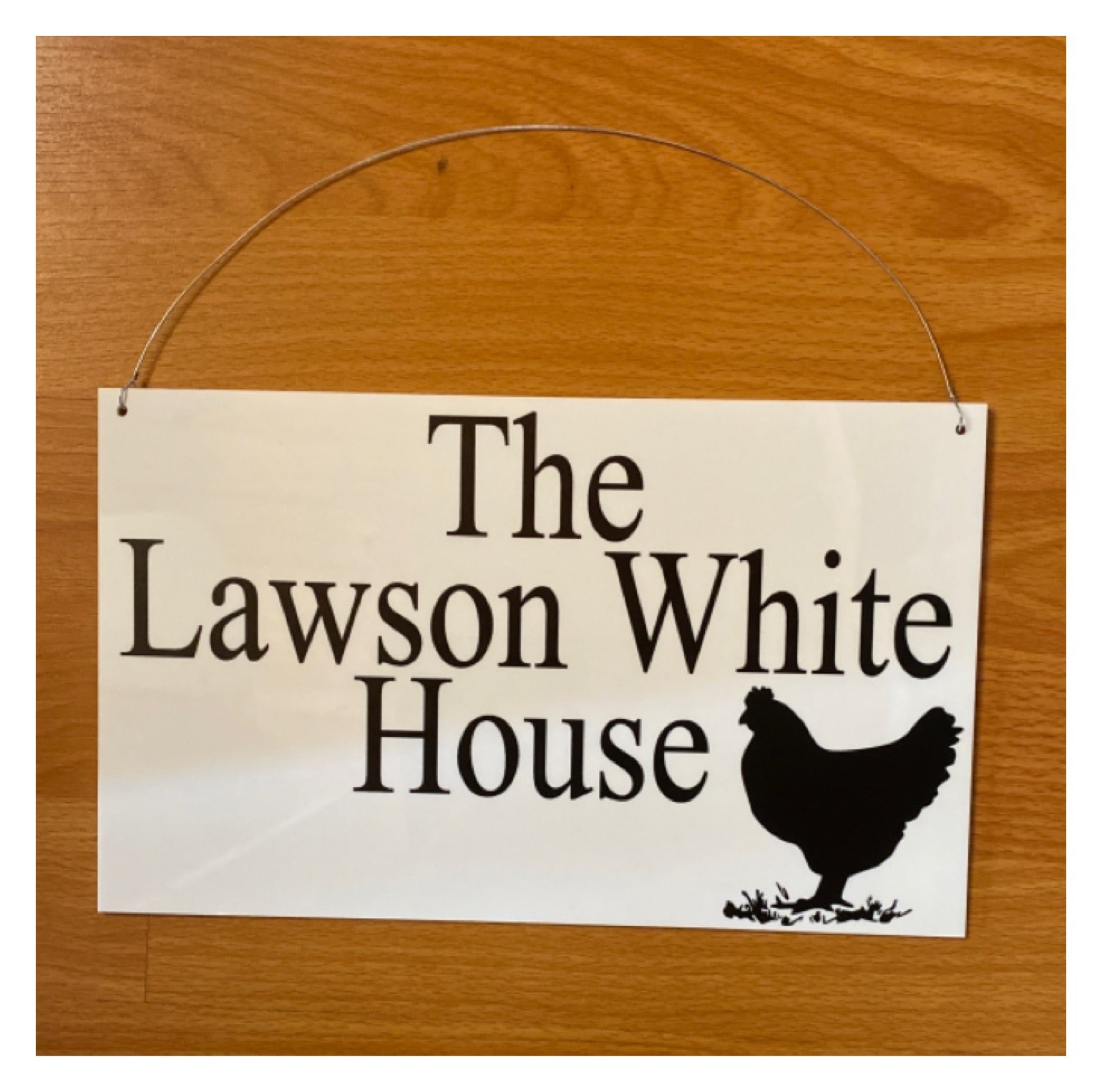 Chicken Hen Custom Personalised Sign - The Renmy Store Homewares & Gifts 