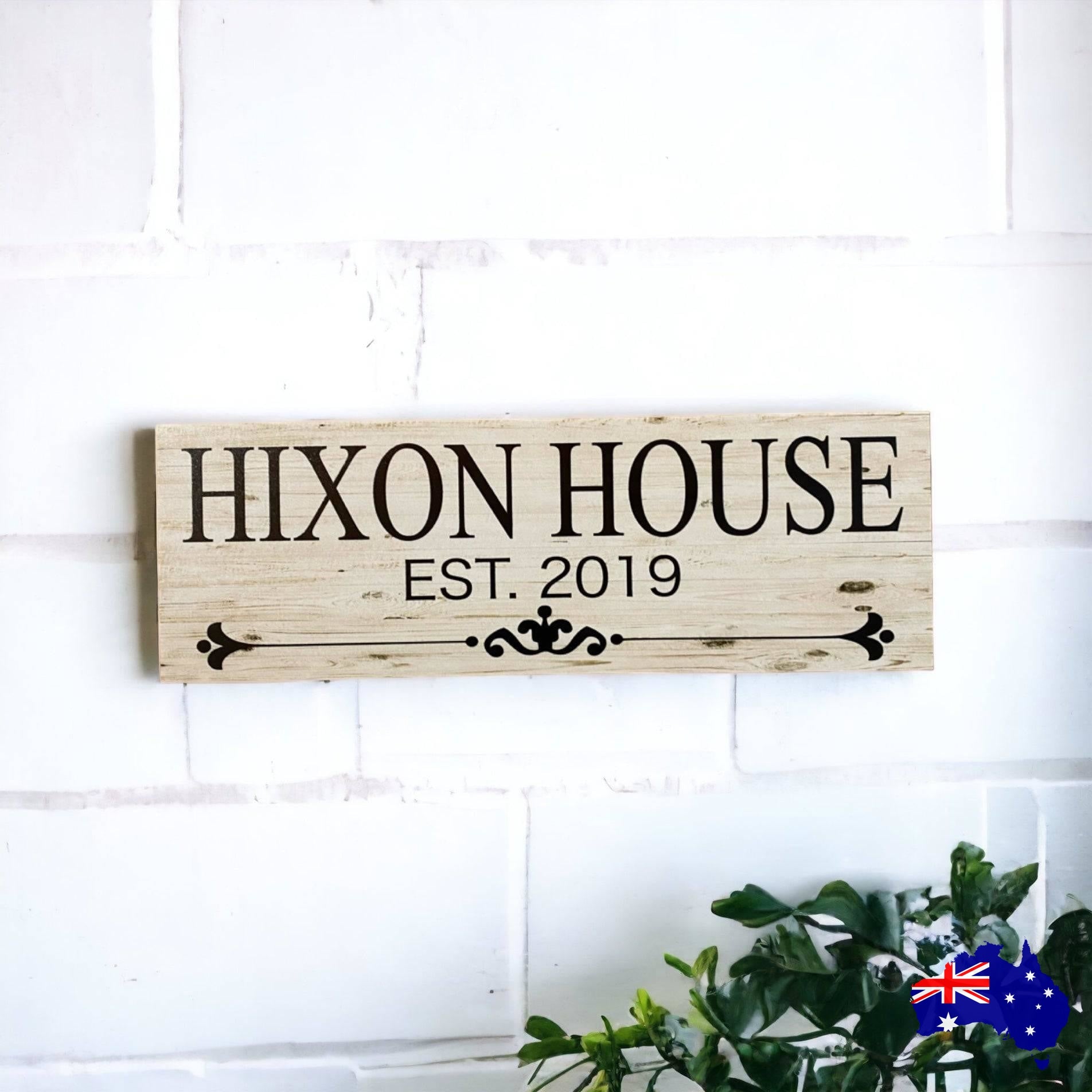 Residence House Surname Name Custom Personalised Sign - The Renmy Store Homewares & Gifts 