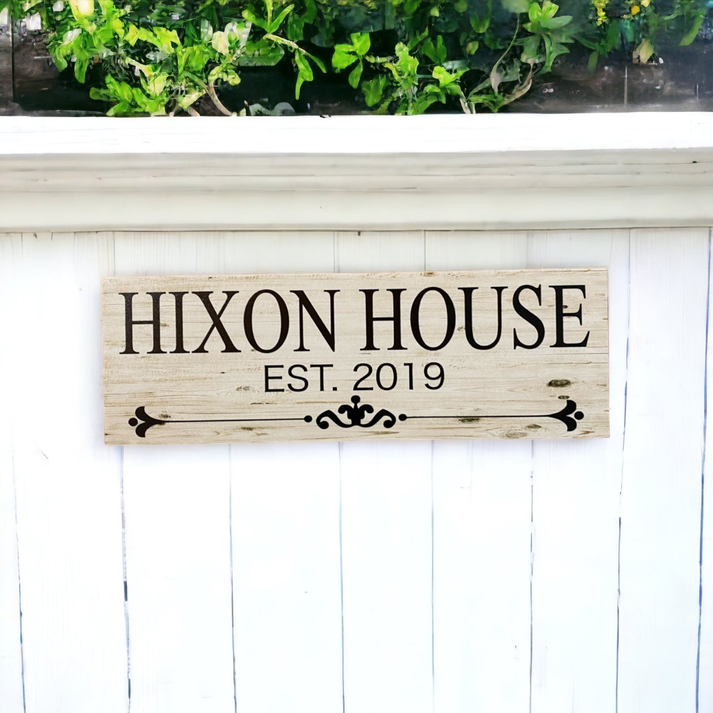 Residence House Surname Name Custom Personalised Sign - The Renmy Store Homewares & Gifts 