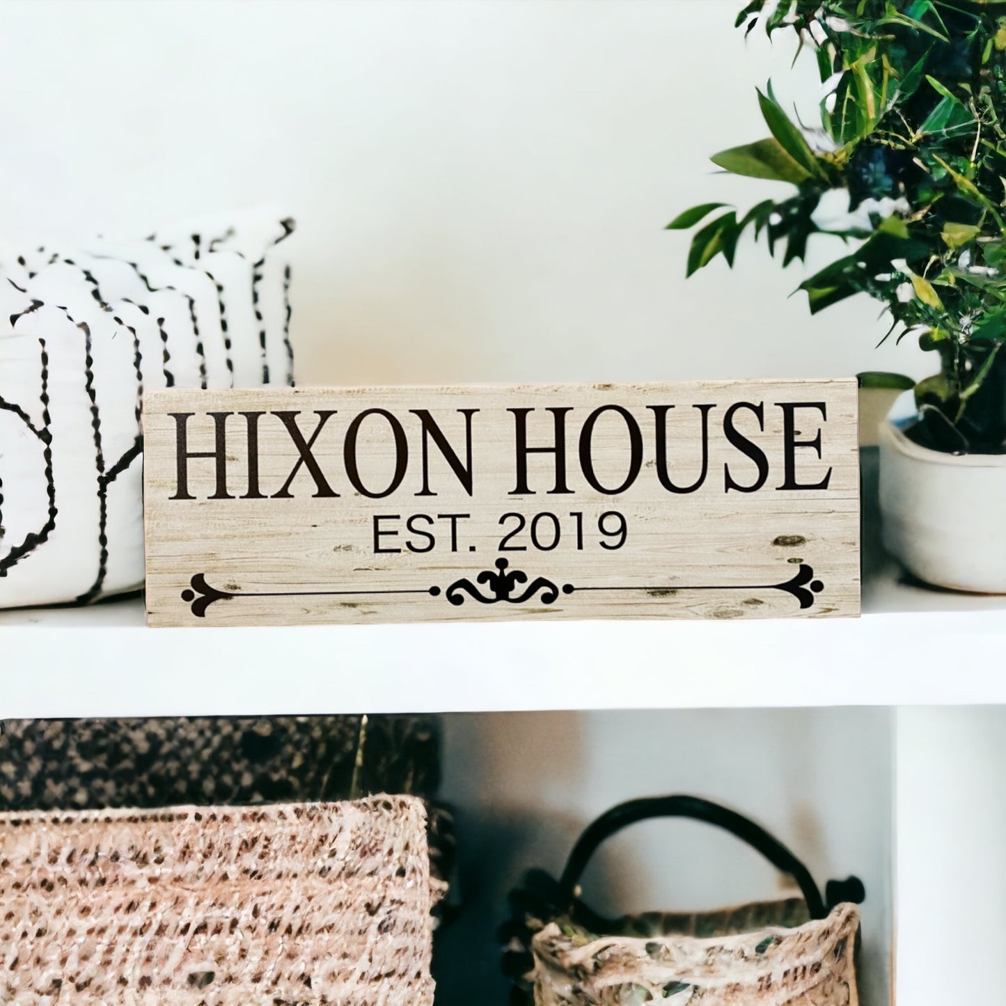 Residence House Surname Name Custom Personalised Sign