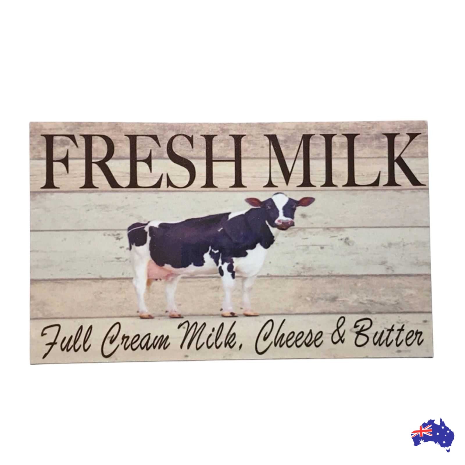 Cow Farm Milk Cream Cheese Butter Kitchen Sign - The Renmy Store Homewares & Gifts 