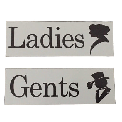 Ladies and Gents Toilet Door Sign - The Renmy Store Homewares & Gifts 